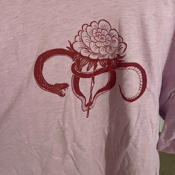 BELLA CANVAS 3XL Mauve Uterus Serpent Tee - Picture 2 of 3